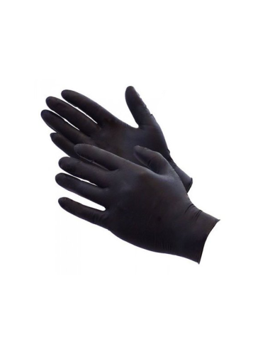 Pack 1.000 Guantes nitrilo negros talla P