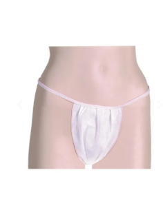 Tanga mini polipropileno 40gr. Ribete rosa